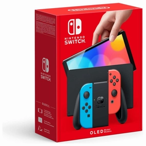 Nintendo Switch OLED Console - Neon Blue & Neon Red smartwatch accessories, apple watch bands, charging dock for smartwatch
