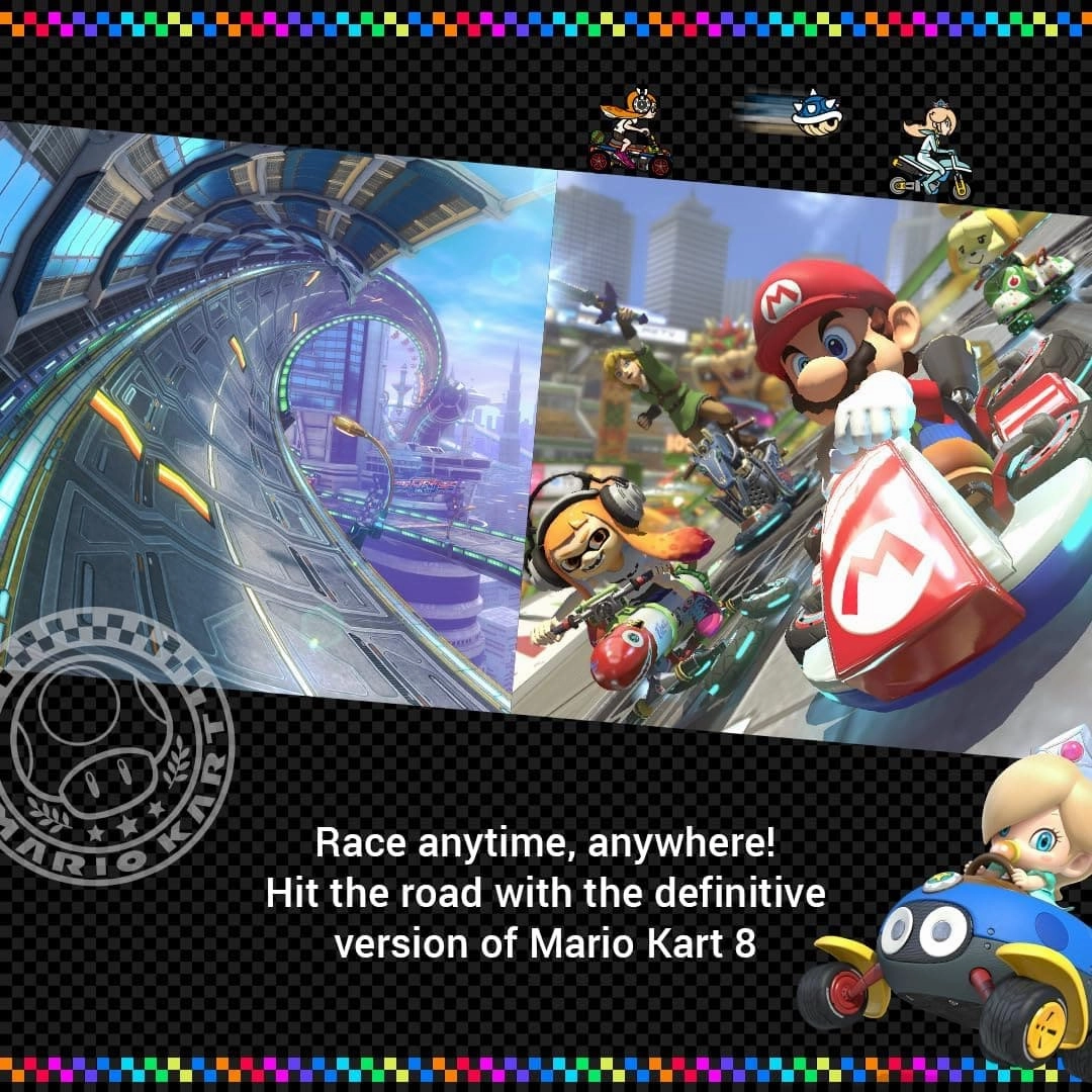 Nintendo Switch OLED Console & Mario Kart 8 Deluxe Bundle