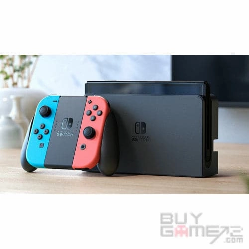 Nintendo Switch (OLED Model) - Neon Blue/Neon Red