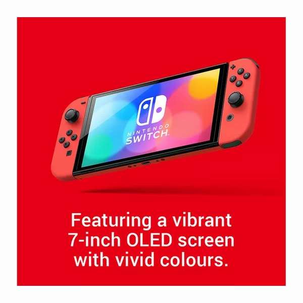 Nintendo Switch OLED Model Console - Mario Red Edition [Legendary Fishing Dowload Code Free]