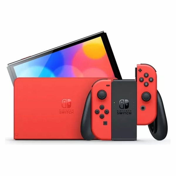 Nintendo Switch OLED Model Console - Mario Red Edition [Legendary Fishing Dowload Code Free]