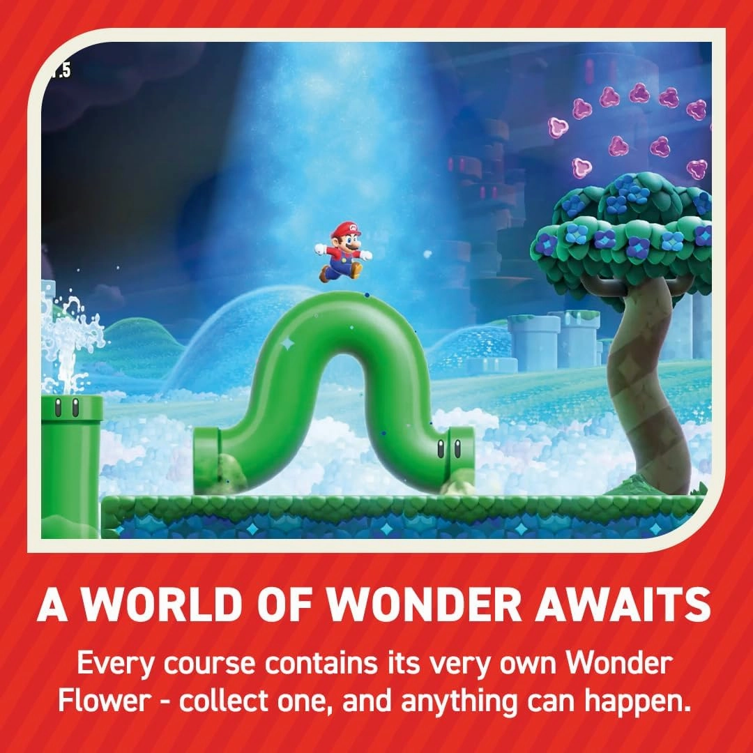 Nintendo Switch OLED Model (White) with Super Mario Bros. Wonder Pre-Installed   12-Month Switch Online Subscription Code