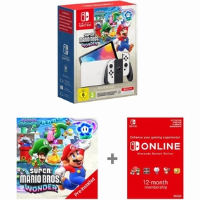 Nintendo Switch OLED Model (White) with Super Mario Bros. Wonder Pre-Installed   12-Month Switch Online Subscription Code smartwatch accessories, apple watch bands, charging dock for smartwatch