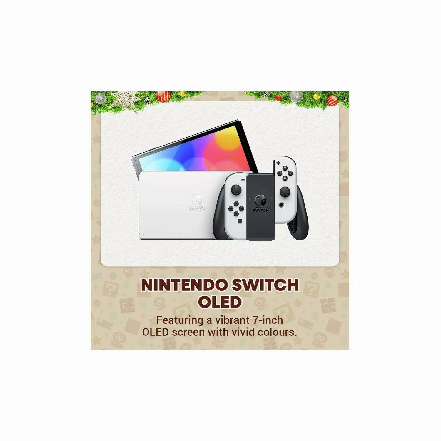 Nintendo Switch OLED (White)   Mario Kart 8 Deluxe   12-Month Nintendo Switch Online Membership