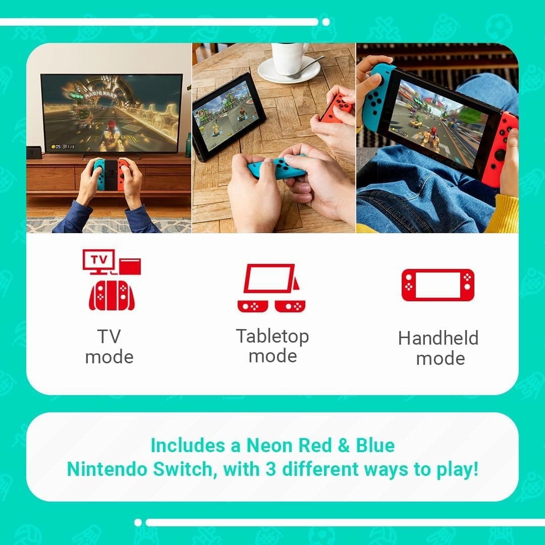 Nintendo Switch Sports Set - 32GB - Motion Sensors Controller - Pre Installed 7 Games