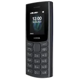 Nokia 105 2G Feature Phone  Long-Lasting Battery, 12 Hours Talk-Time, Wireless FM Radio, Large Display, Tactile Keyboard, Dual SIM  Charcoal