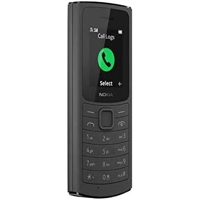 Nokia 110 4G VoLTE Feature Phone - 1.8" S30 , 32GB Expandable, 1020mAh Battery, Camera, FM Radio, Black