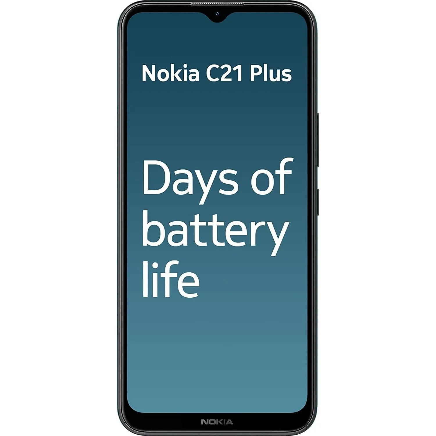 Nokia C21 Plus with 6.5" HD  Display, 13MP Dual-Camera with HDR, , Dual-Sim - Cyan