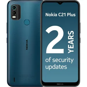 Nokia C21 Plus with 6.5" HD  Display, 13MP Dual-Camera with HDR, , Dual-Sim - Cyan playstation 5, ps5 accessories, playstation games online