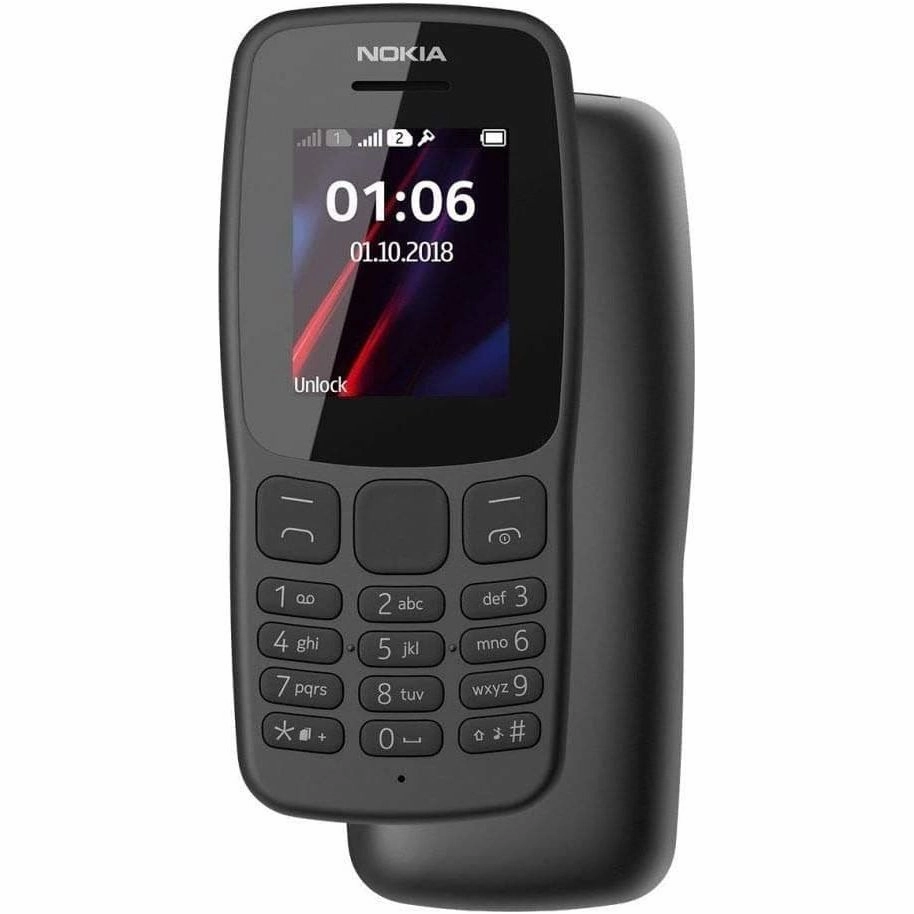 Nokia 106 all carriers 4GB Dual Sim 2018 Dark Grey With LED Torch - FM Radio - Big Button Phone video game consoles,gaming consoles,playstation,xbox