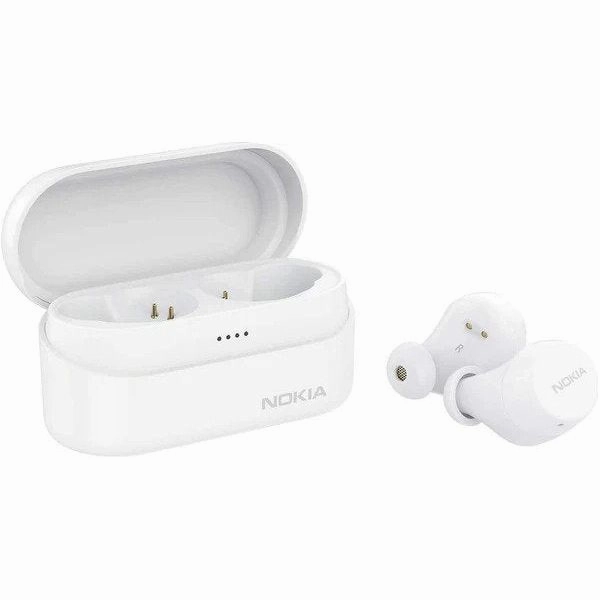 Nokia BH-405 Power Earbuds Lite  True Wireless, 35Hr Playtime, IPX7, Charging Case - White