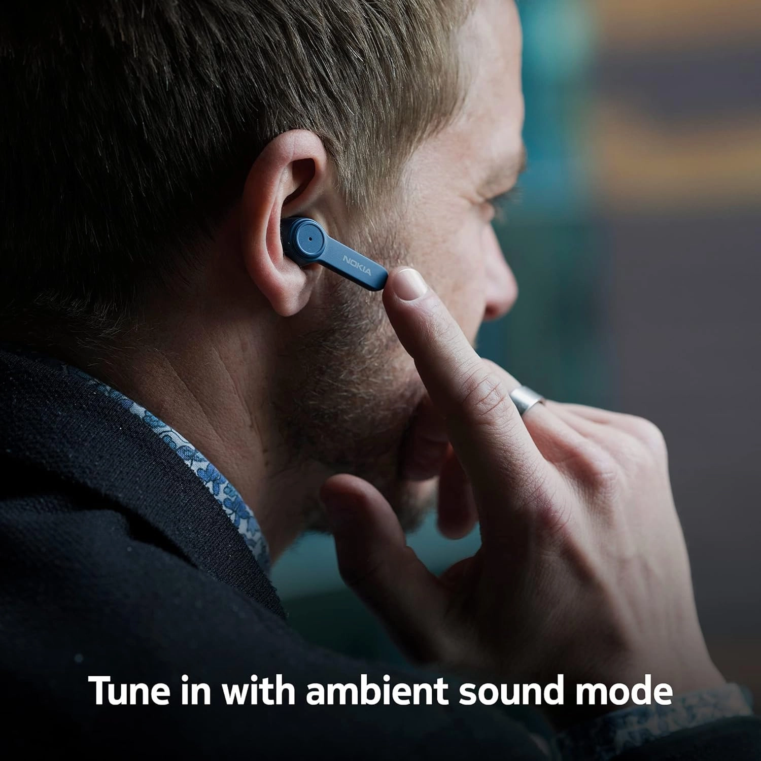 Nokia BH-805 Noise Cancelling Earbuds  Wireless Bluetooth, 20H Playtime, Charging Case - Black