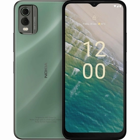 Nokia C32 6.5 HD  Smartphone - 4GB RAM, 64GB Storage, 50MP/8MP Cameras, 5000mAh Battery, IP52 Rating, Fingerprint & Face Unlock, Android 13, Dual SIM - Green mobile phones,smartphones,android phones,iphone