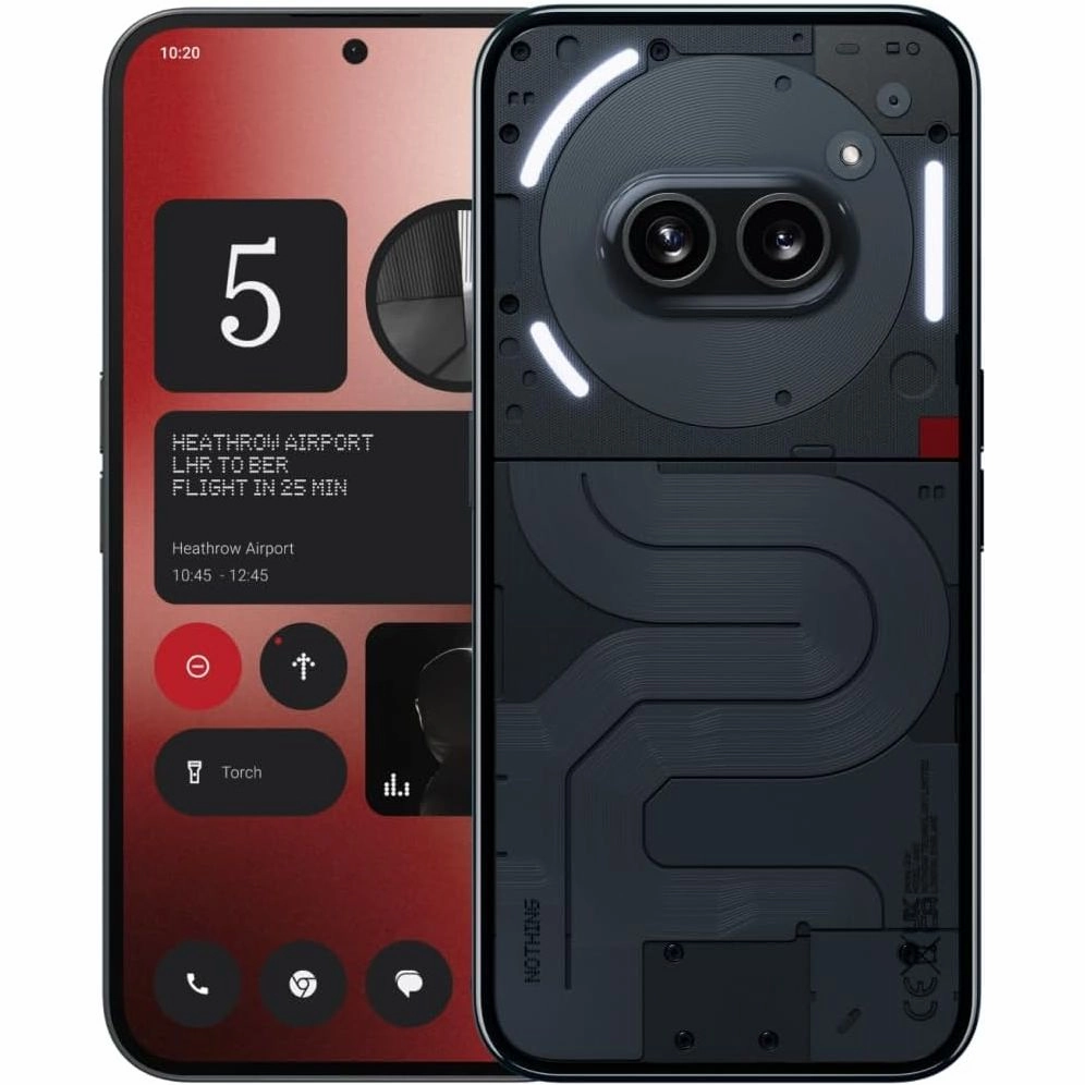 Nothing Phone (2a) - 8GB RAM, 128GB Storage, Black - Unlocked mobile phones,smartphones,android phones,iphone