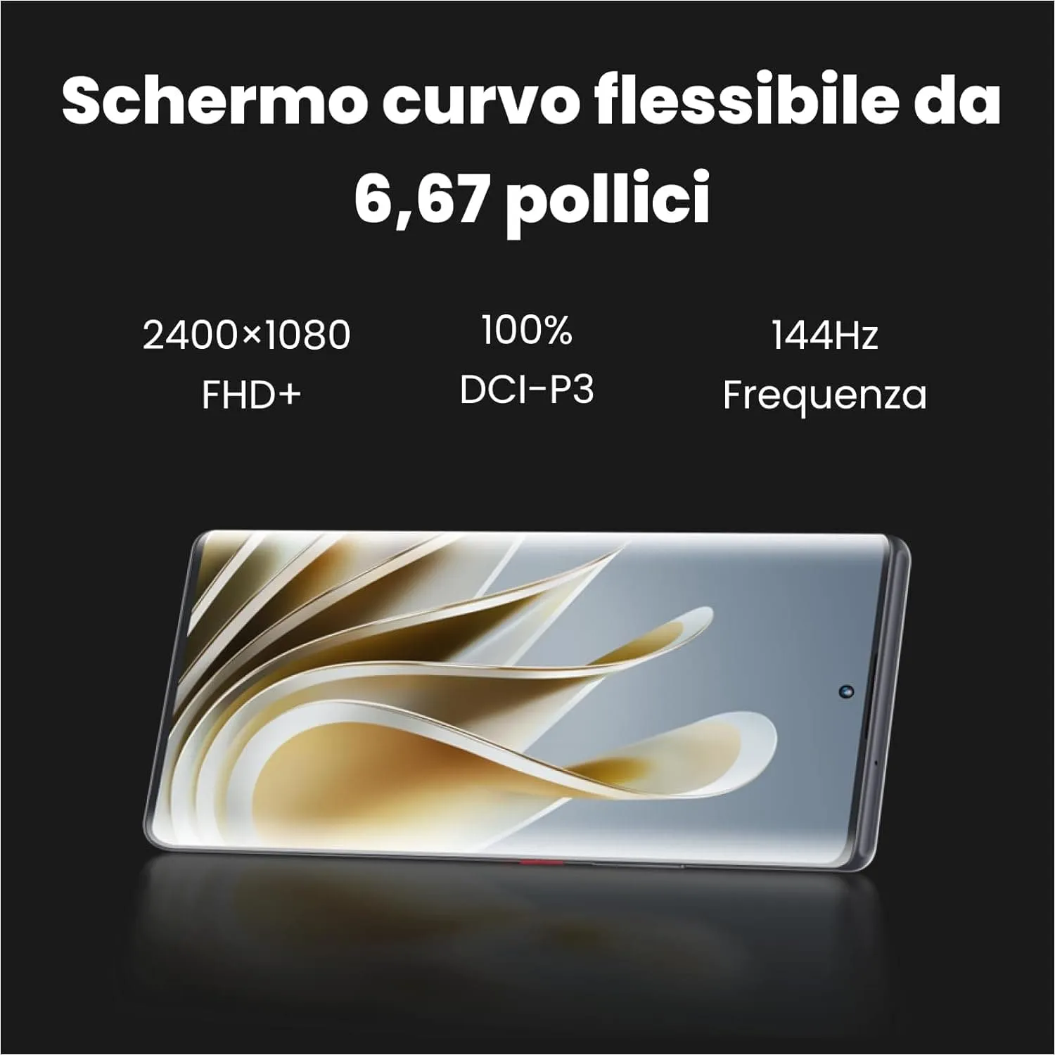 Nubia Z50 Cellphone - 5G Unlocked Android Phone, 64MP 50MP Dual Camera, Qualcomm Snapdragon 8 Gen 2, 144Hz 6.67 AMOLED Screen, 80W Quick Charge Android Phone w/ 5000mAh Battery, 12GB, Cyan