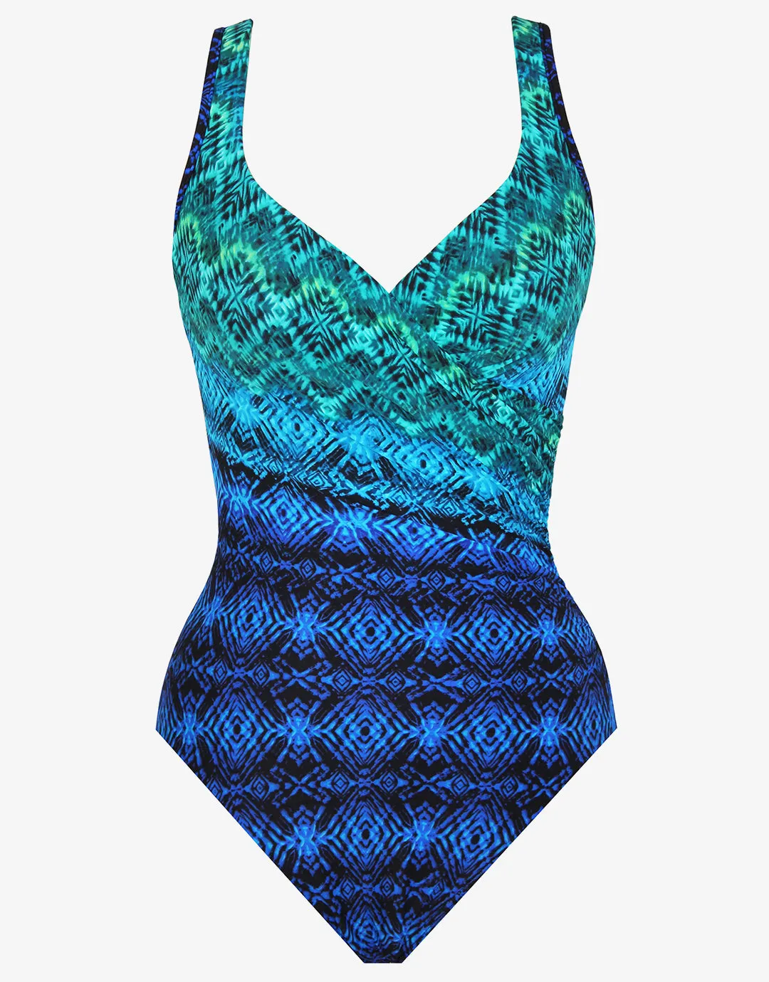 Ocean Ombre Its A Wrap Swimsuit - Blue