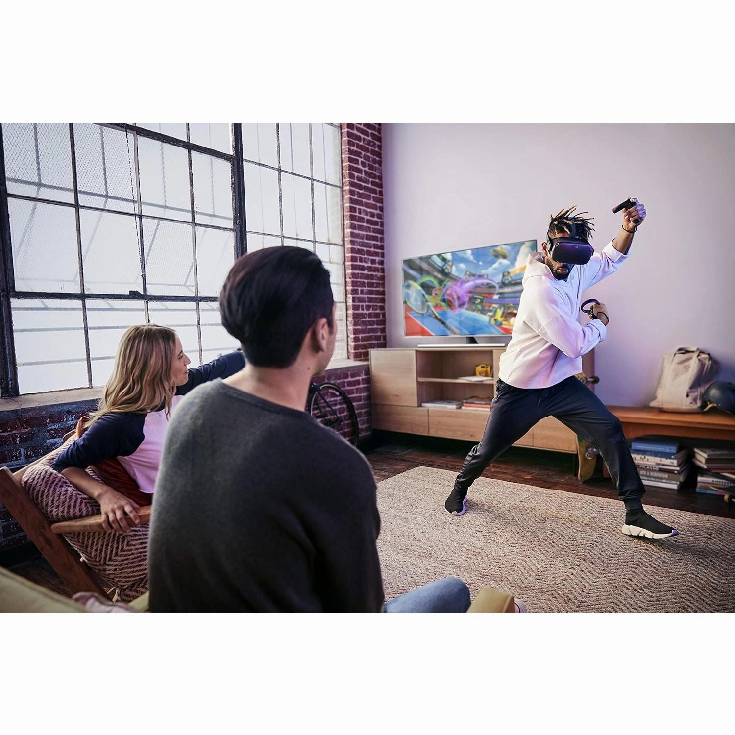 Oculus Quest All-In-One VR Gaming Headset (With Controllers) - 128GB