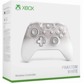 Official Xbox One Phantom White Wireless Controller wireless gaming headset, best gaming earbuds, bluetooth earbuds with mic