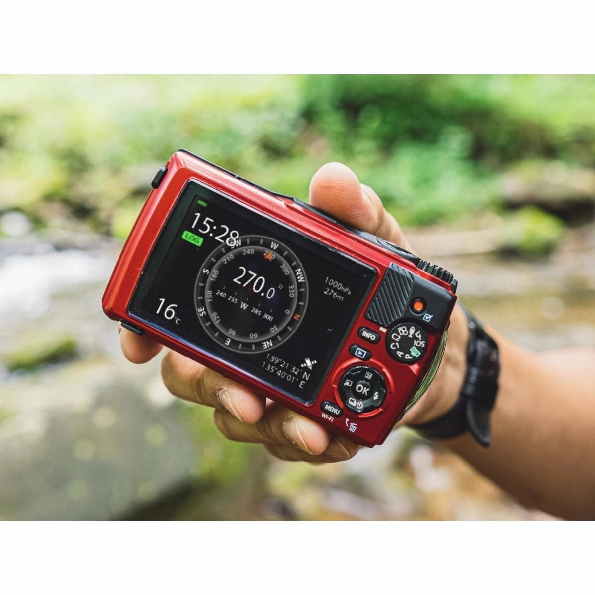 OM SYSTEM Tough TG-7 Digital Camera - 12MP, Waterproof, Shockproof, 4K Video, Macro & Underwater Modes, 4x Wide-Angle Zoom, Red (Successor to Olympus TG-6)