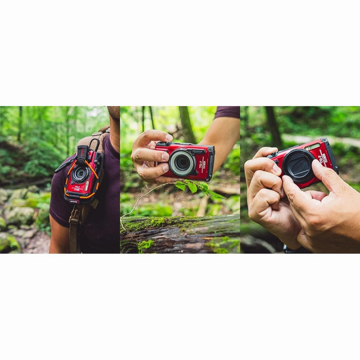 OM SYSTEM Tough TG-7 Digital Camera - 12MP, Waterproof, Shockproof, 4K Video, Macro & Underwater Modes, 4x Wide-Angle Zoom, Red (Successor to Olympus TG-6)