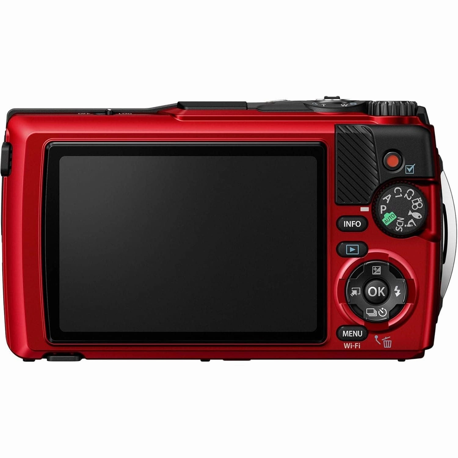OM SYSTEM Tough TG-7 Digital Camera - 12MP, Waterproof, Shockproof, 4K Video, Macro & Underwater Modes, 4x Wide-Angle Zoom, Red (Successor to Olympus TG-6)