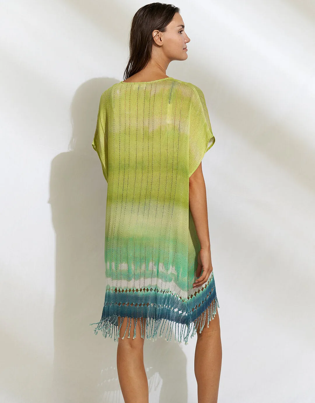 Ombre Flow Kaftan - Aqua Shades