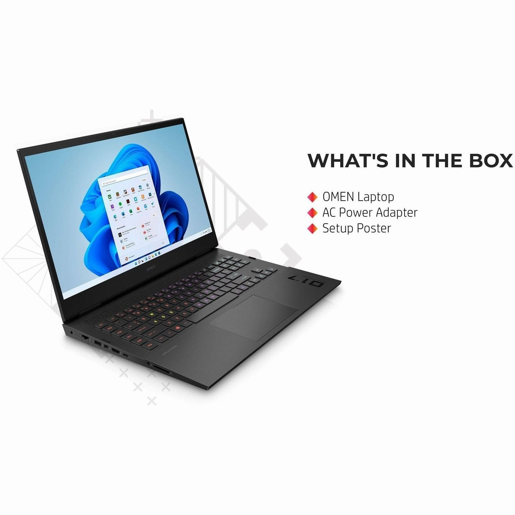 OMEN by HP 17-ck0000na Gaming LaptoP, Intel Core i7 11800H, 32GB, 1TB SSD, NVIDIA GeForce RTX 3080