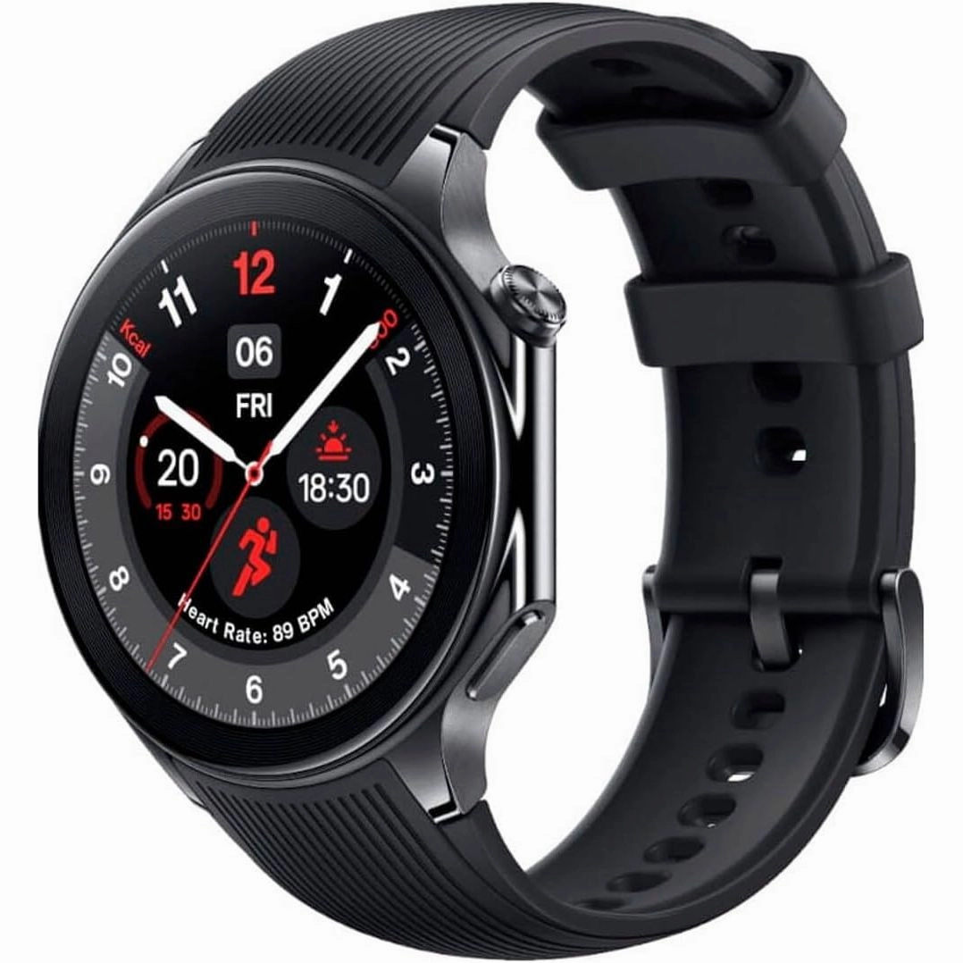 OnePlus Watch 2 - 32GB, Black Steel, 100-Hour Battery, Health & Fitness Tracking, Wear OS