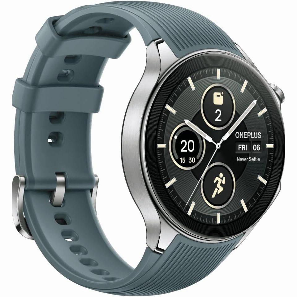 OnePlus Watch 2 - 46mm, Bluetooth, Wi-Fi, Radiant Steel