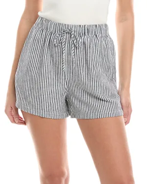 Onia Air Elastic Drawstring Linen-Blend Short