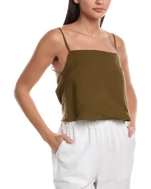 Onia Air Linen-Blend Square Neck Tank