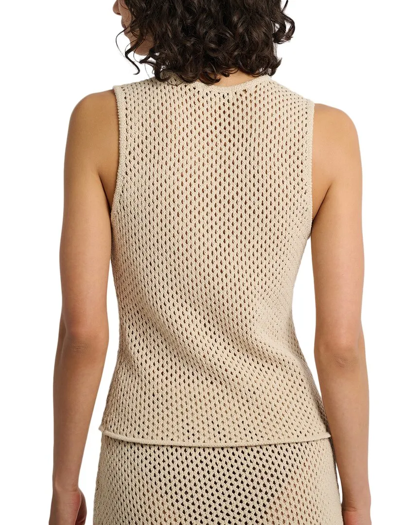 Onia Crochet Knit Tie Front