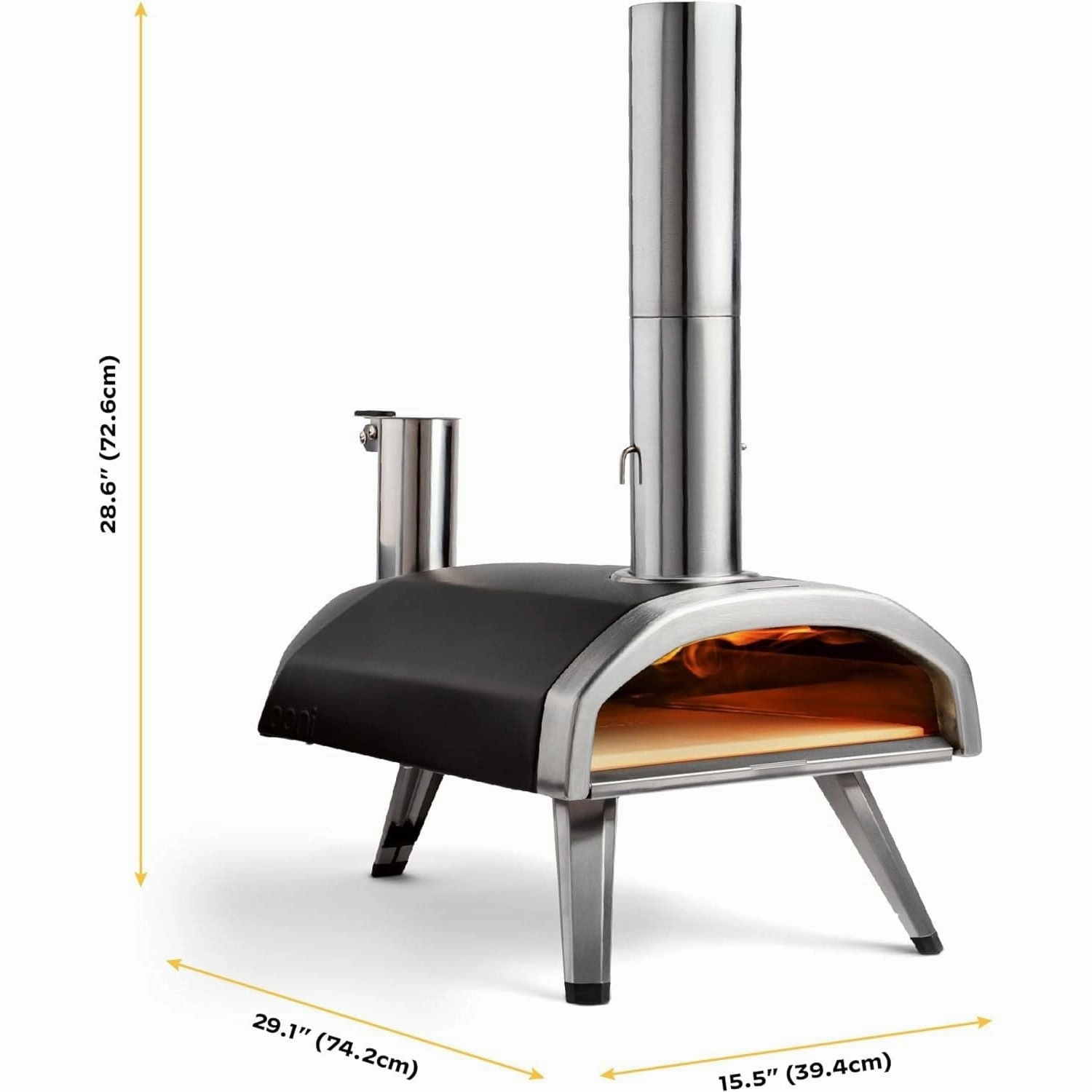 Ooni Fyra 12 Wood Fired Outdoor Pizza Oven  Portable Hard Wood Pellet Pizza Oven  Ideal for Any Outdoor Kitchen - Outdoor Cooking Pizza Maker - Backyard Pizza Ovens - Pizza Oven Countertop
