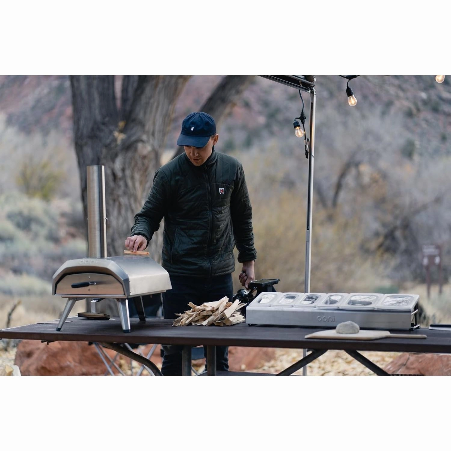 Ooni Karu 12 Multi-Fuel Outdoor Pizza Oven  Portable Wood and Gas Fired Pizza Oven with Pizza Stone, Outdoor Ooni Pizza Oven - Woodfired & Stonebaked Pizza Maker, Countertop Dual Fuel Pizza Oven