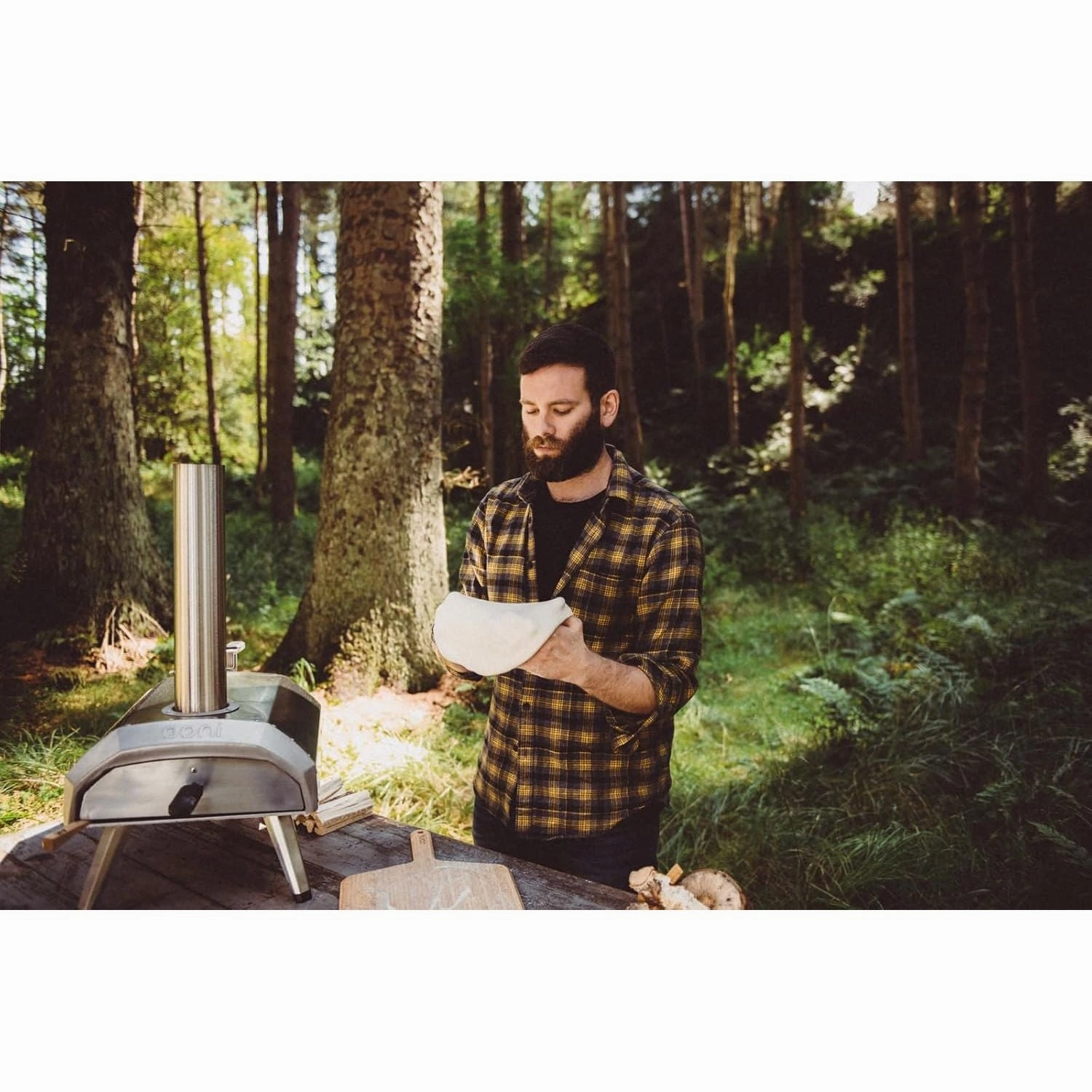Ooni Karu 12 Multi-Fuel Outdoor Pizza Oven  Portable Wood and Gas Fired Pizza Oven with Pizza Stone, Outdoor Ooni Pizza Oven - Woodfired & Stonebaked Pizza Maker, Countertop Dual Fuel Pizza Oven