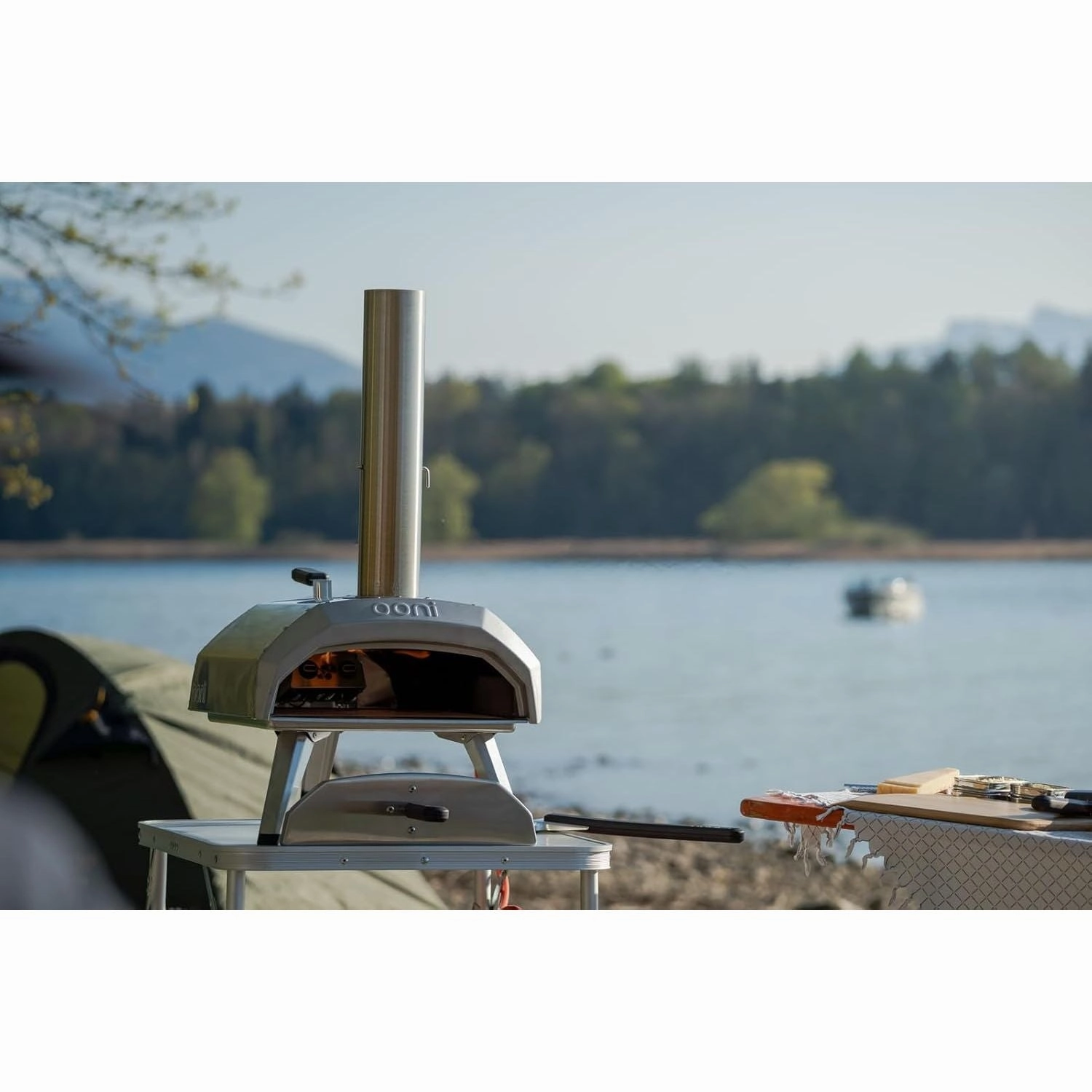Ooni Karu 12 Multi-Fuel Outdoor Pizza Oven  Portable Wood and Gas Fired Pizza Oven with Pizza Stone, Outdoor Ooni Pizza Oven - Woodfired & Stonebaked Pizza Maker, Countertop Dual Fuel Pizza Oven