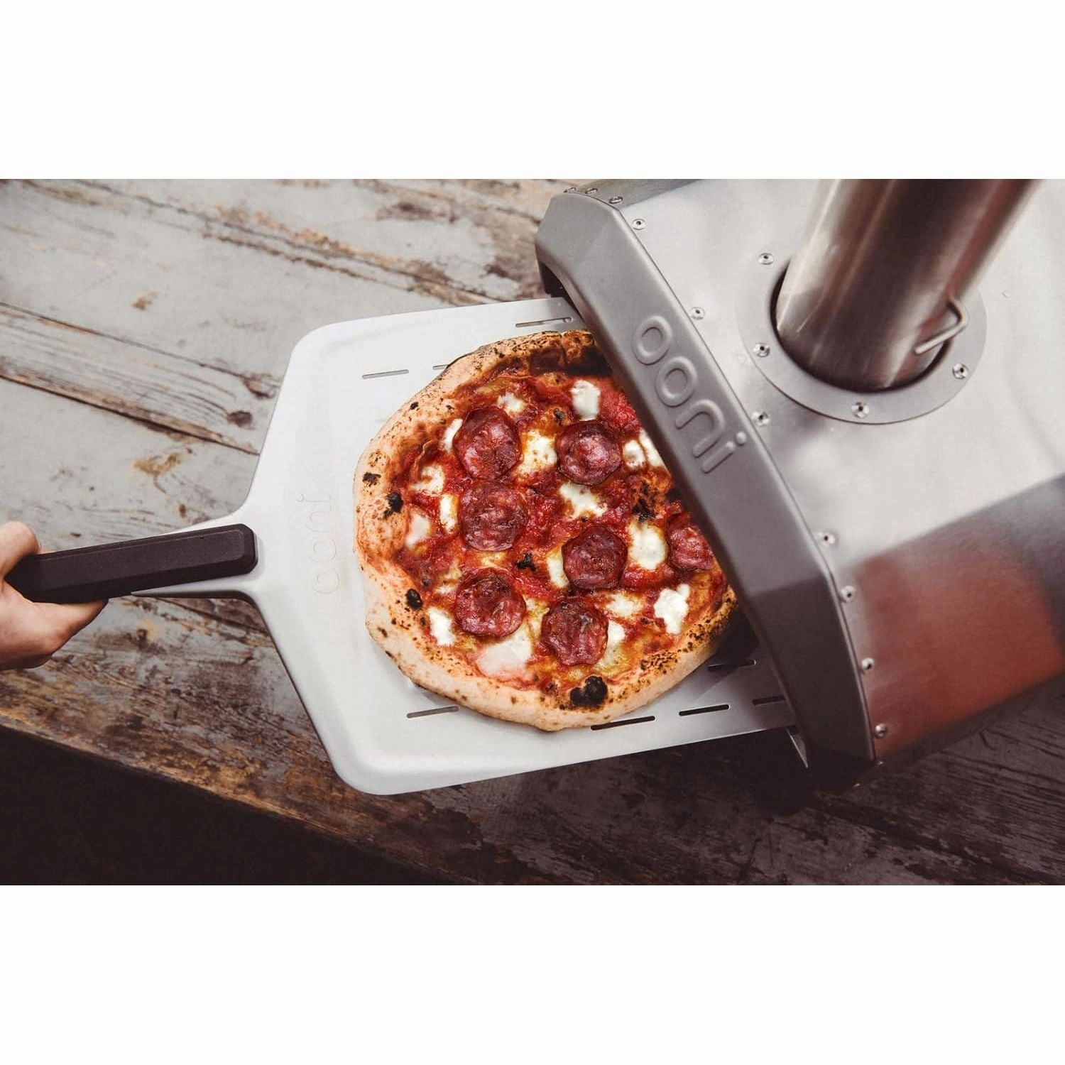 Ooni Karu 12 Multi-Fuel Outdoor Pizza Oven  Portable Wood and Gas Fired Pizza Oven with Pizza Stone, Outdoor Ooni Pizza Oven - Woodfired & Stonebaked Pizza Maker, Countertop Dual Fuel Pizza Oven