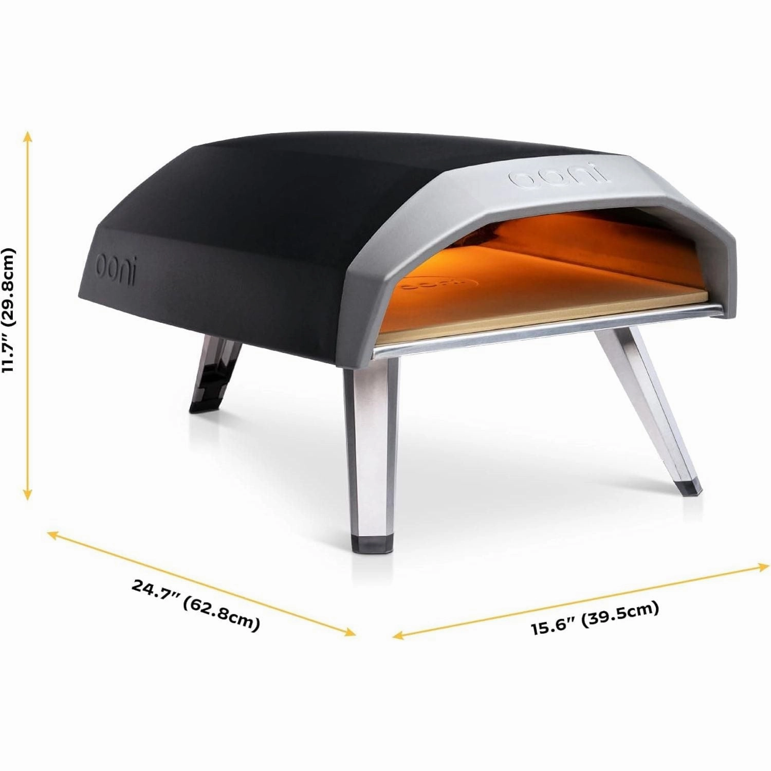 Ooni Koda 12 Gas Pizza Oven  37 mBar Propane Outdoor Pizza Oven, Portable Pizza Oven For Fire and Stonebaked 12 Inch Pizzas, With Gas Hose & Regulator, Countertop Pizza Maker, Outdoor Pizza Cooker