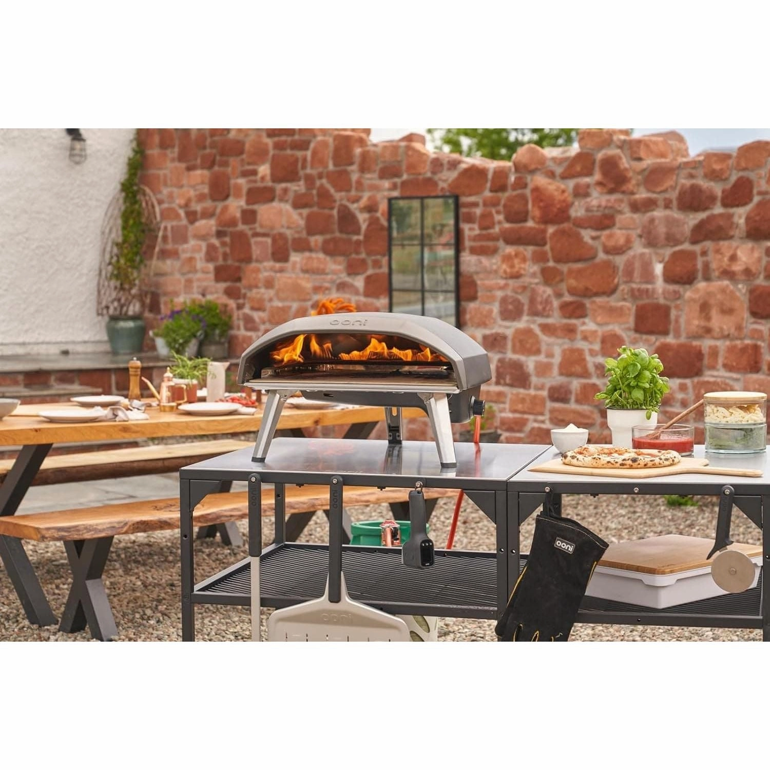 Ooni Koda 16 Gas Pizza Oven  37 mbar Outdoor Propane Pizza Oven  Portable Gas Pizza Oven For Authentic Stone Baked Pizzas  Great Addition For Any Outdoor Kitchen