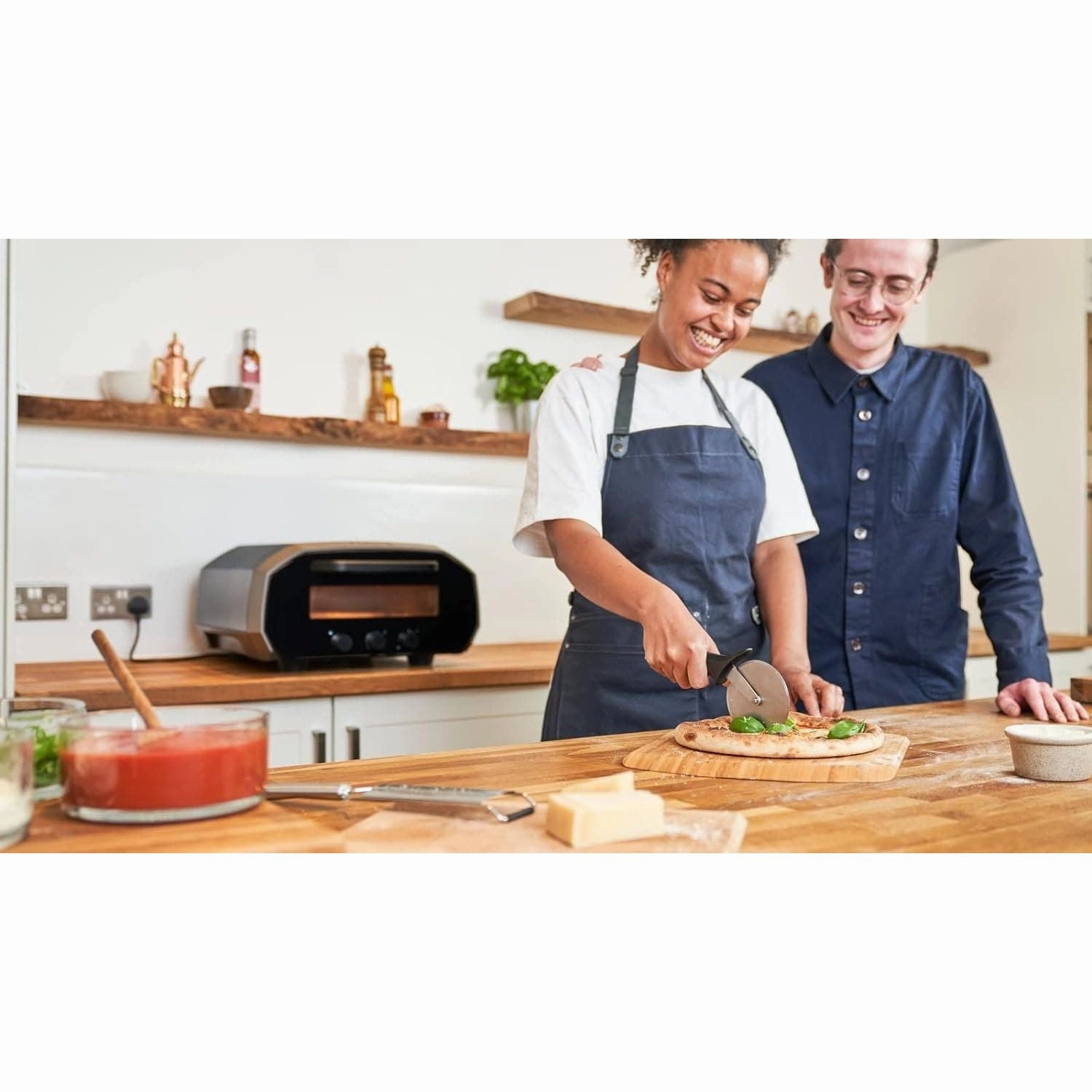 Ooni Volt 12 Electric Pizza Oven - Electric Versitle Pizza Oven - Indoor and Outdoor Pizza Maker - Kitchen Countertop Oven