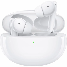 OPPO Enco Free2 True Wireless Headphones (42 dB deep personalised active noise cancellation, triple-mic call noise cancellation, 30 hour playback time, personalised sound boost) - White over ear headphones,wireless earphones,headphone accessories,bluetooth
