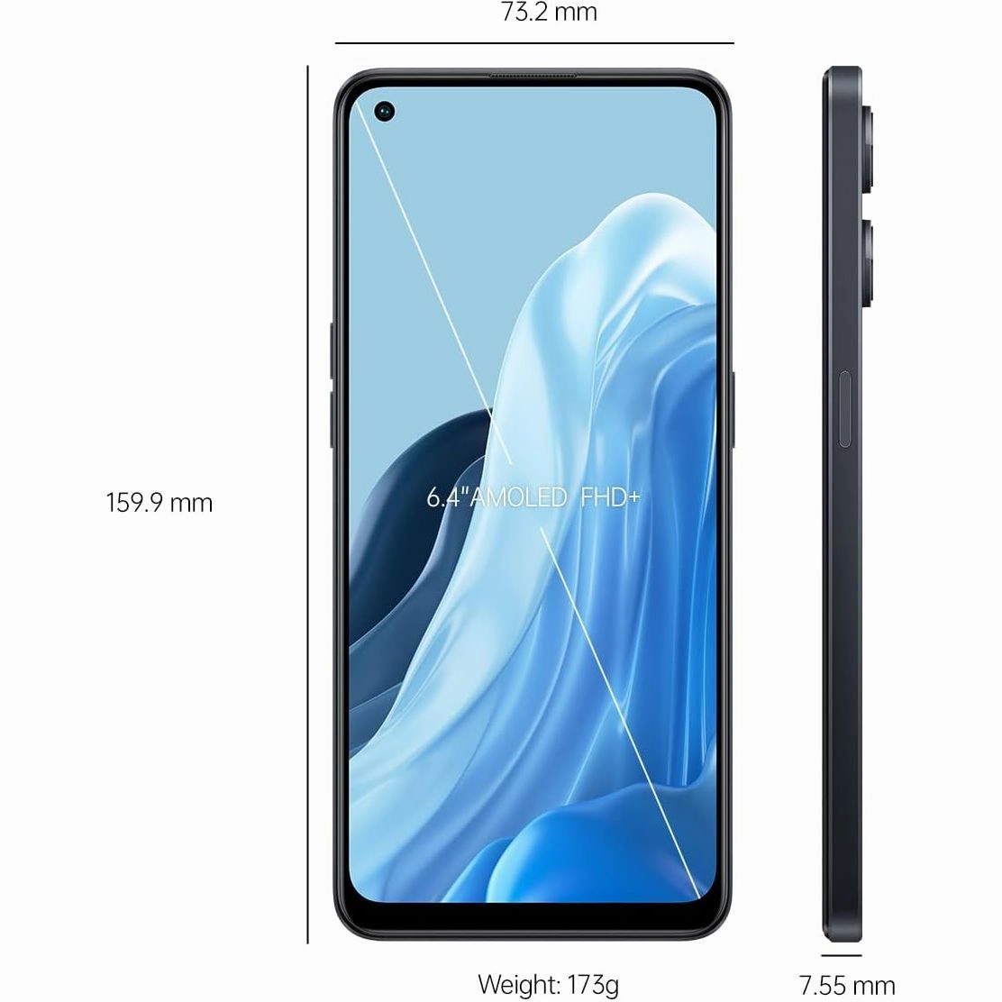 Oppo Reno8 Lite 128GB 8GB RAM Dual SIM Cosmic Black - Unlocked