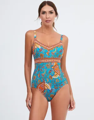 Ornela V Neck Swimsuit - Multi