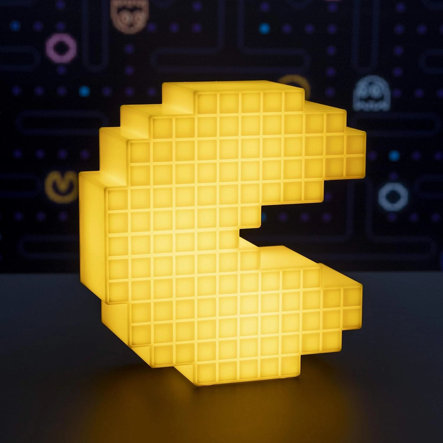 Paladone Pac Man Pixelated Light - Vintage Gaming Desk Lamp [Energy Class A]