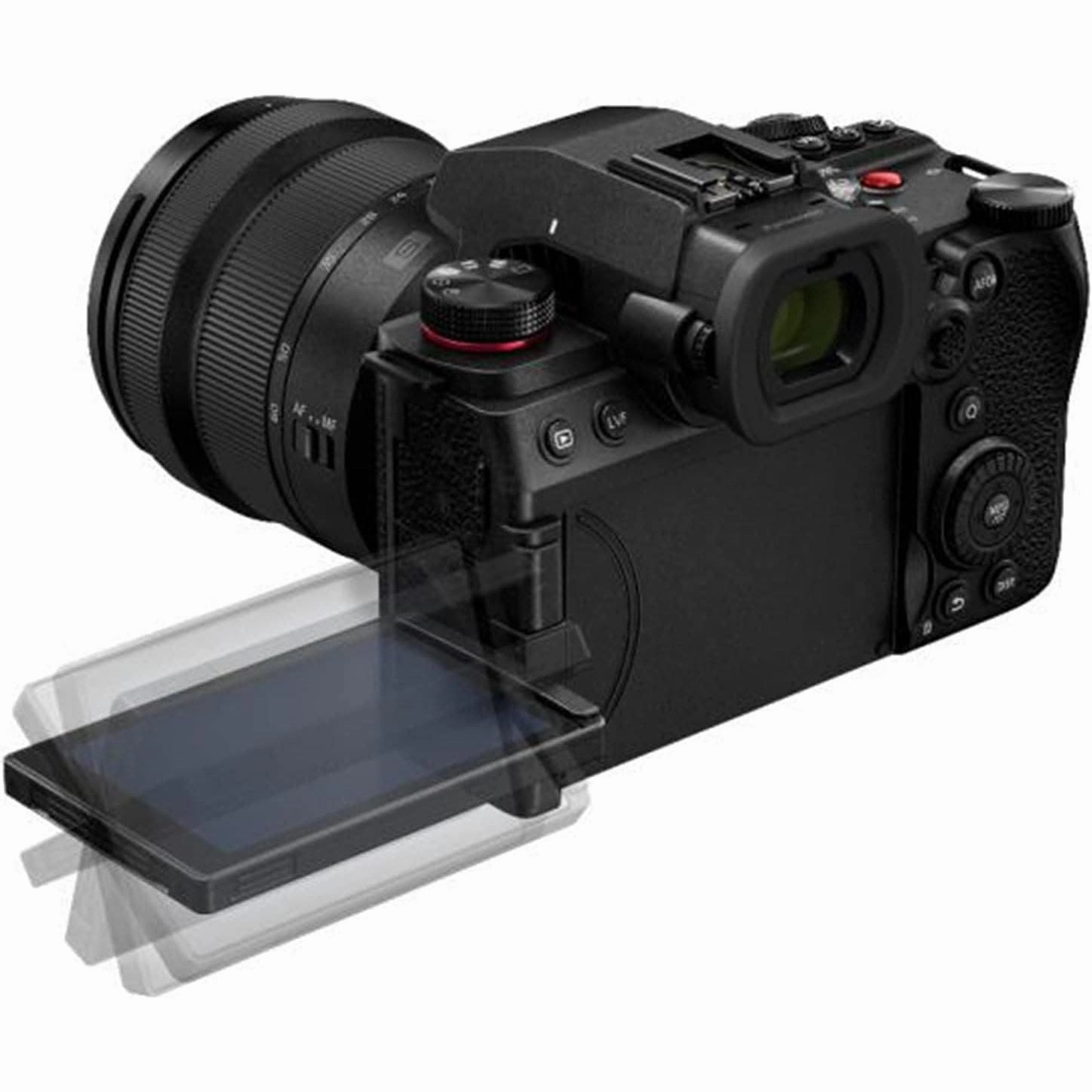 Panasonic LUMIX DC-S5 II Full Frame Mirrorless Camera with 20-60mm F3.5-5.6 Lens, 4K 60P and 6k 30P, Flip Screen, Wi-Fi, Active IS, Black
