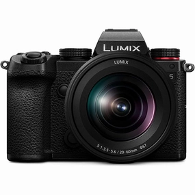 Panasonic LUMIX DC-S5 S5 Full Frame Mirrorless Camera body, 4K 60P, Wi-Fi, L-Mount, 20-60 mm Lens, 5-Axis Dual I.S, (Black) digital cameras, buy mirrorless camera, compact cameras sale