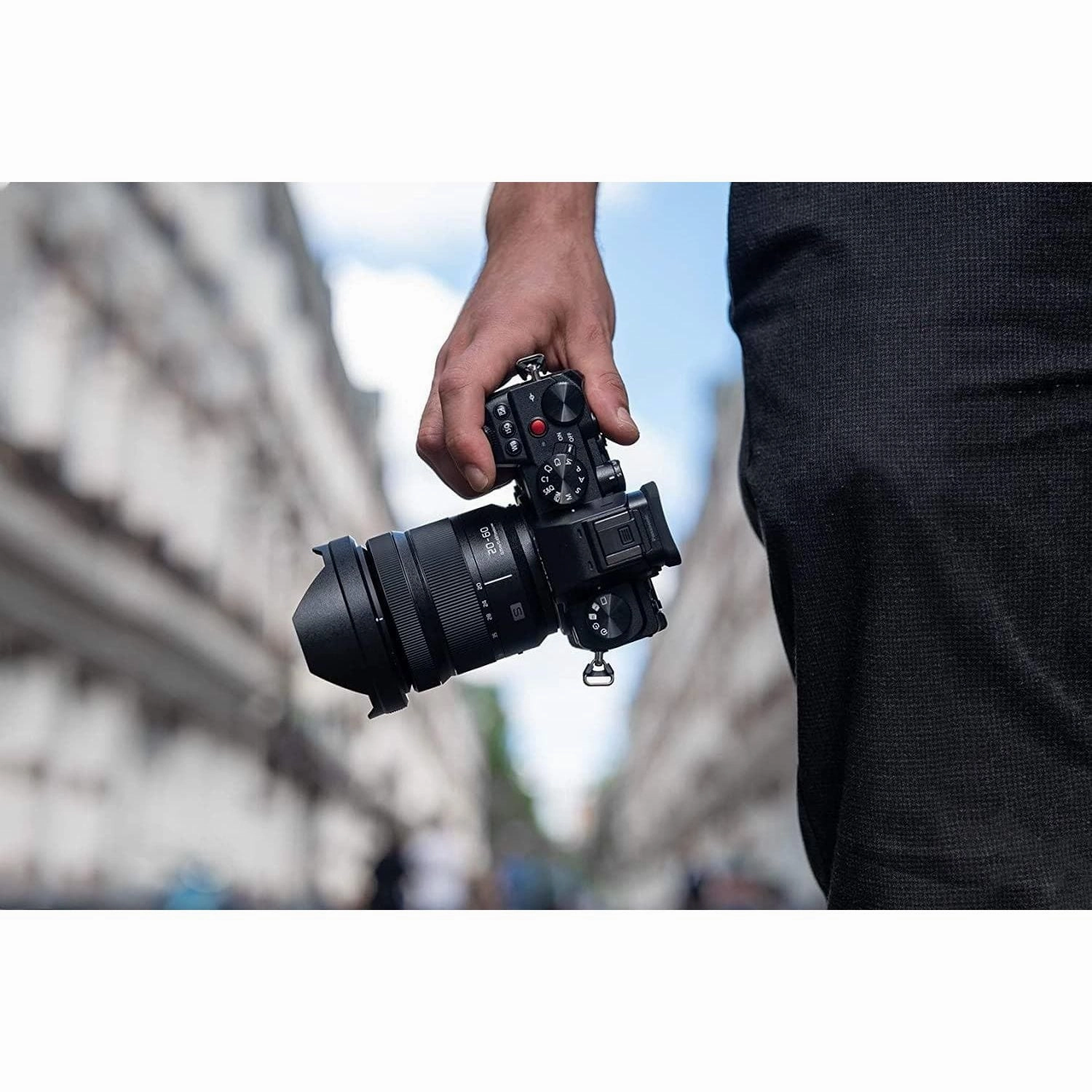 Panasonic LUMIX DC-S5 S5 Full Frame Mirrorless Camera body, 4K 60P, Wi-Fi, L-Mount, 20-60 mm Lens, 5-Axis Dual I.S, (Black)