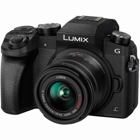 Panasonic Lumix DMC-GX7 Compact Camera | 14-42mm 3.5-5.6 G Vario II OIS ASPH | 16MP, 8MP Webcam | Micro Four Thirds Sensor | Shutter & Aperture Priority | 4x Optical Zoom - Black camera and photography, photography gear, professional camera kits