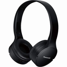Panasonic RB-HF420BE-K Bluetooth On-Ear Headphones, Voice Control, Wireless, Up to 50 Hours Battery Life - Black bluetooth headphones, cheap wireless headphones, headphones with mic