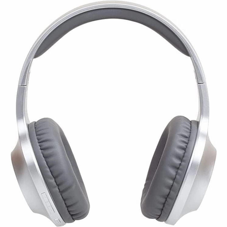 Panasonic RB-HX220BDES Wireless Headphones, Over Ear Earphones With Ergonomic Fit, Extra Bass, Up to 23 Hours Playtime, Fast & Easy Connection and Folding Design, Silver